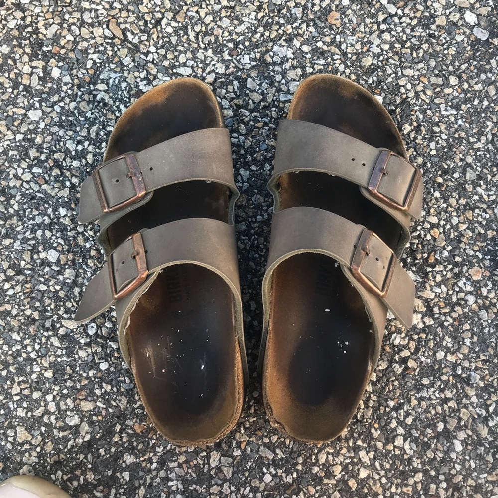Stone colored birkenstocks